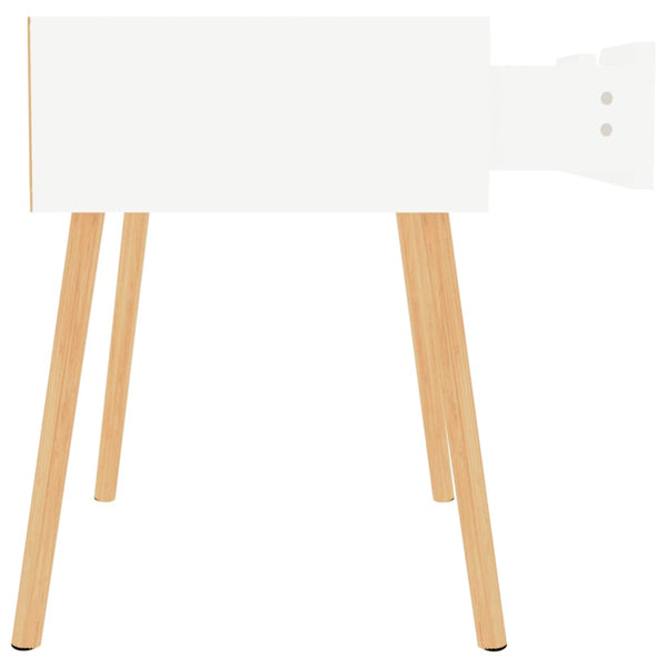 Bedside Cabinet High Gloss White 40X40x56 Cm Engineered Wood Bedside Tables