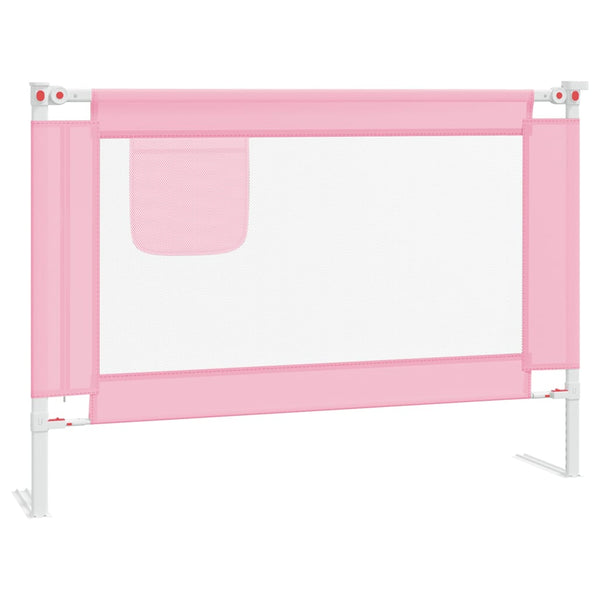 Vidaxl Toddler Safety Bed Rail Pink 90X25 Cm Fabric Bed Guards