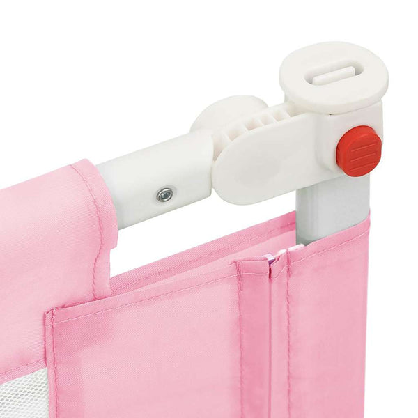 Vidaxl Toddler Safety Bed Rail Pink 90X25 Cm Fabric Bed Guards