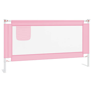 Toddler Safety Bed Rail Blue Or Pink Fabric