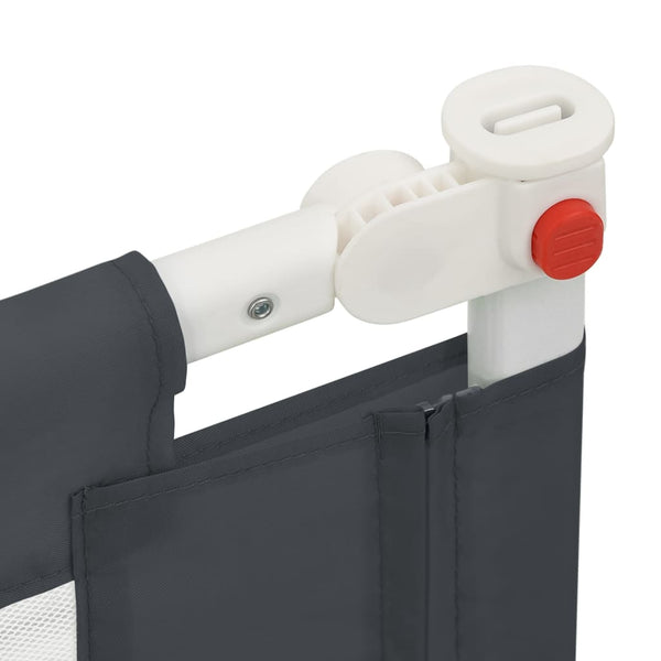 Little One Safety Bed Rail Dark Grey 140X25 Cm Fabric Nursery Bumpers