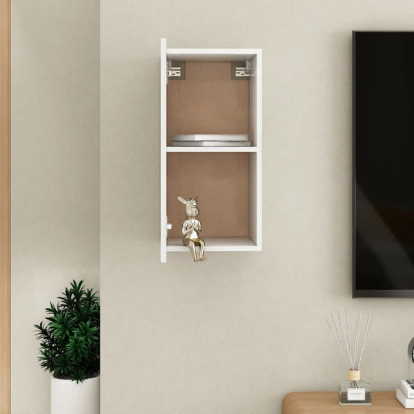 Tv Cabinet White 30.5X30x60 Cm Engineered Wood