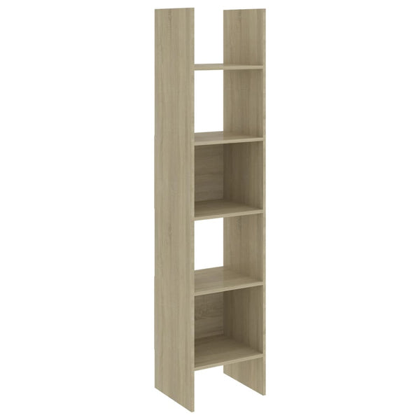Vidaxl Book Cabinet Sonoma Oak 40X35x180 Cm Engineered Wood Bookshelves