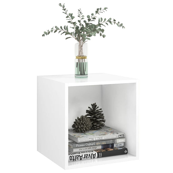 Wall Cabinets 2 Pcs White 37X37x37 Cm Engineered Wood Bookshelves