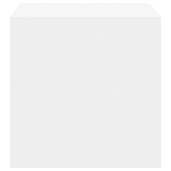 Wall Cabinets 2 Pcs White 37X37x37 Cm Engineered Wood Bookshelves