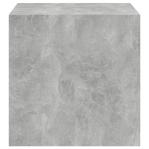 Wall Cabinet Concrete Grey 37X37x37 Cm Engineered Wood Bookshelves