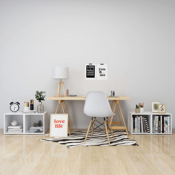 Tv Cabinets 4 Pcs White 37X35x37 Cm Engineered Wood Tv Stands & Entertainment Units