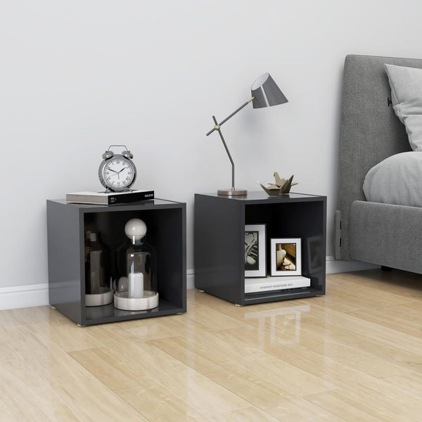 Tv Cabinet Grey 37X35x37 Cm Engineered Wood Tv Stands & Entertainment Units