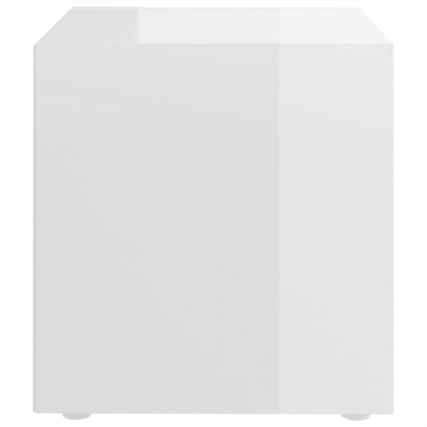Tv Cabinets 2 Pcs High Gloss White 37X35x37 Cm Engineered Wood