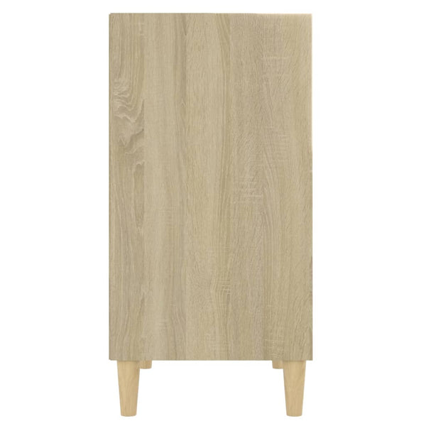 Sideboard White And Sonoma Oak 57X35x70 Cm Engineered Wood Sideboards & Buffets