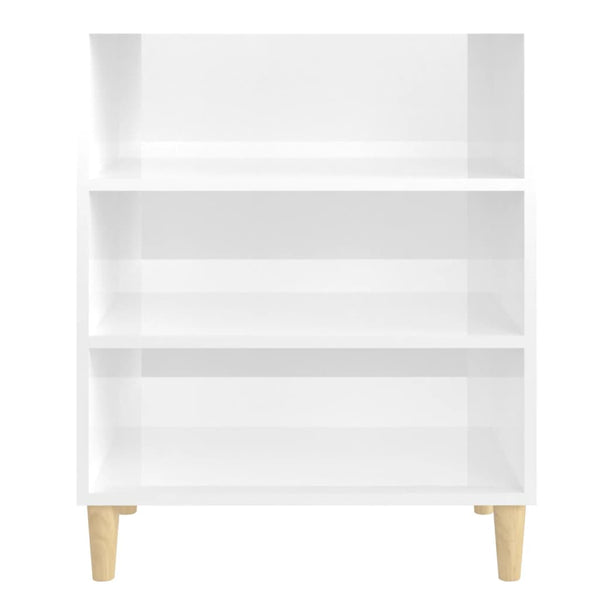 Sideboard High Gloss White 57X35x70 Cm Engineered Wood Sideboards & Buffets