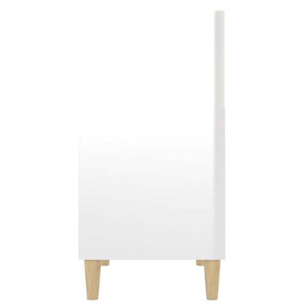 Sideboard High Gloss White 57X35x70 Cm Engineered Wood Sideboards & Buffets
