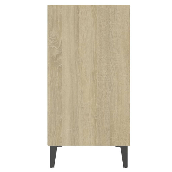 Sideboard White And Sonoma Oak 57X35x70 Cm Engineered Wood Sideboards & Buffets