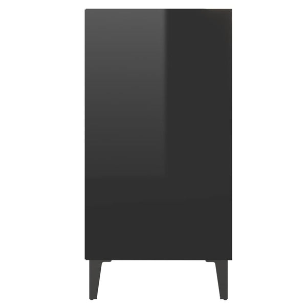 Sideboard High Gloss Black 57X35x70 Cm Engineered Wood Sideboards & Buffets