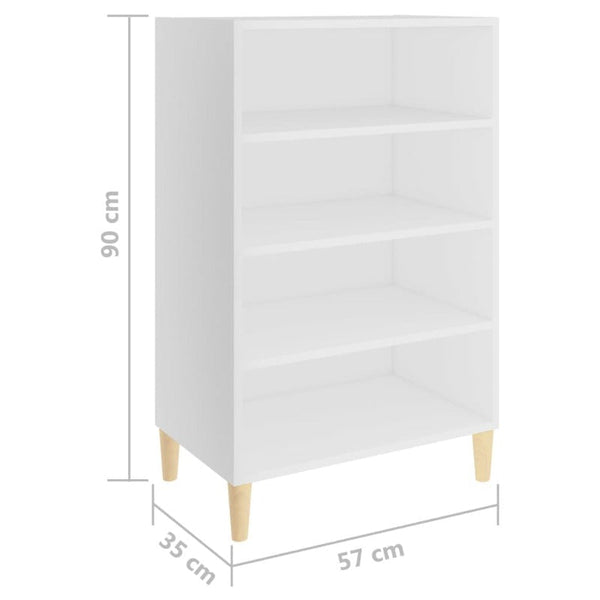 Sideboards & Buffets Sideboard White 57X35x90 Cm Engineered Wood