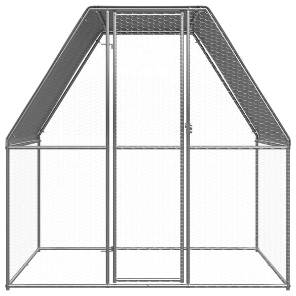 Outdoor Chicken Cage 2X2x2 M Galvanised Steel Poultry Cages