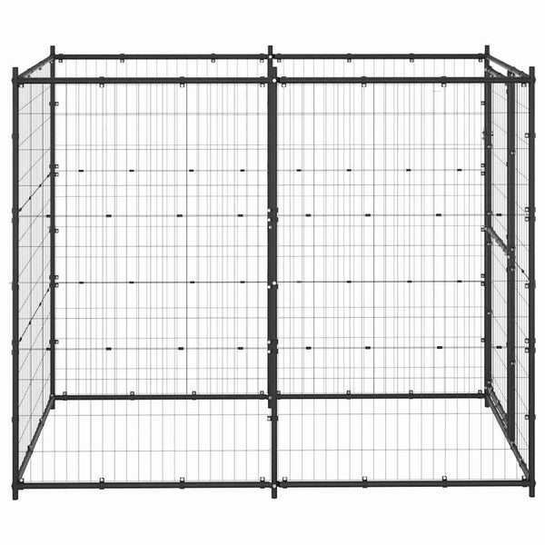 Vidaxl Outdoor Dog Kennel Steel 110X220x180cm Dog Kennels