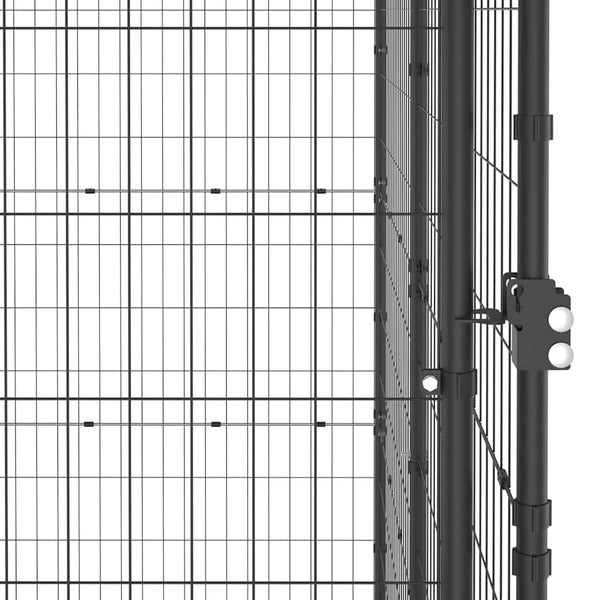 Vidaxl Outdoor Dog Kennel Steel 110X220x180cm Dog Kennels