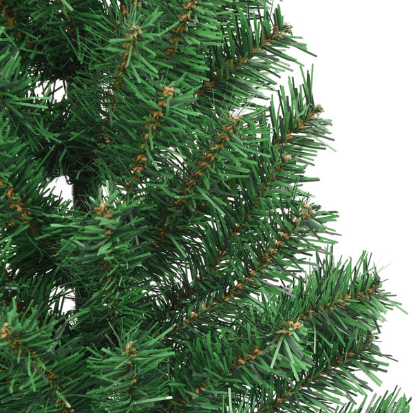 Vidaxl Artificial Half Christmas Tree With Stand Green 240 Cm Pvc Seasonal Decorations