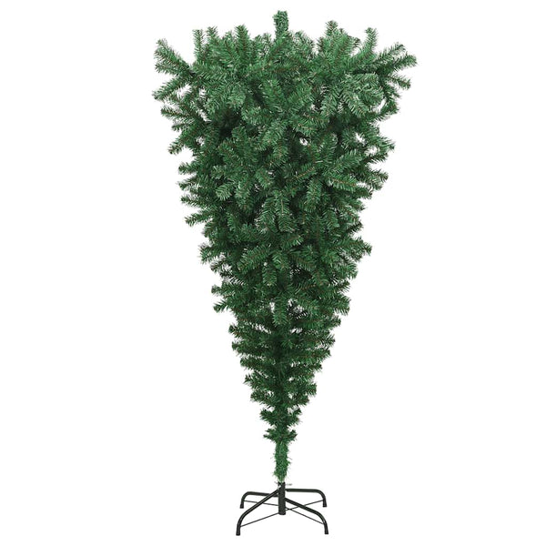 Upside Down Artificial Christmas Tree With Stand Green 240 Cm Seasonal Decorations