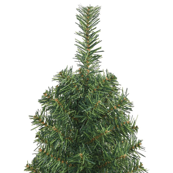 Vidaxl Slim Artificial Christmas Tree With Stand Green 120 Cm Pvc Seasonal Decorations