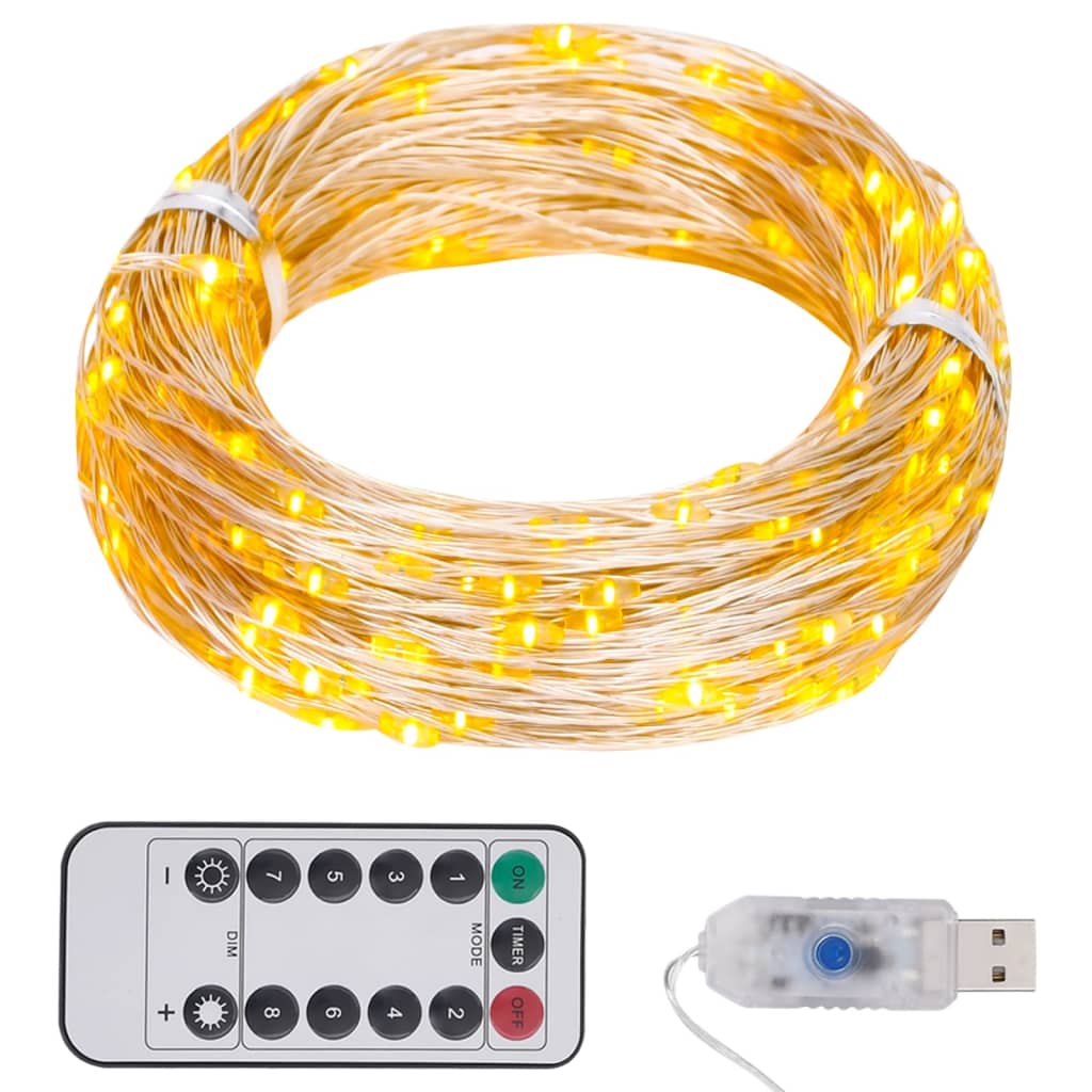 Led String With 300 Leds Warm White M Seasonal Decorations