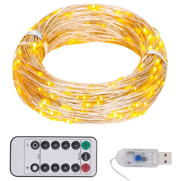 Led String With 300 Leds Warm White M Seasonal Decorations