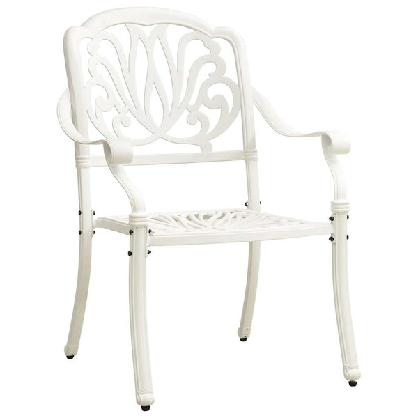 Vidaxl 3 Piece Bistro Set Cast Aluminium White Other Patio & Garden Furniture