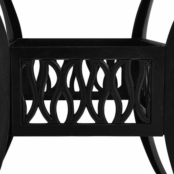 Vidaxl 5 Piece Bistro Set Cast Aluminium Black Other Patio & Garden Furniture