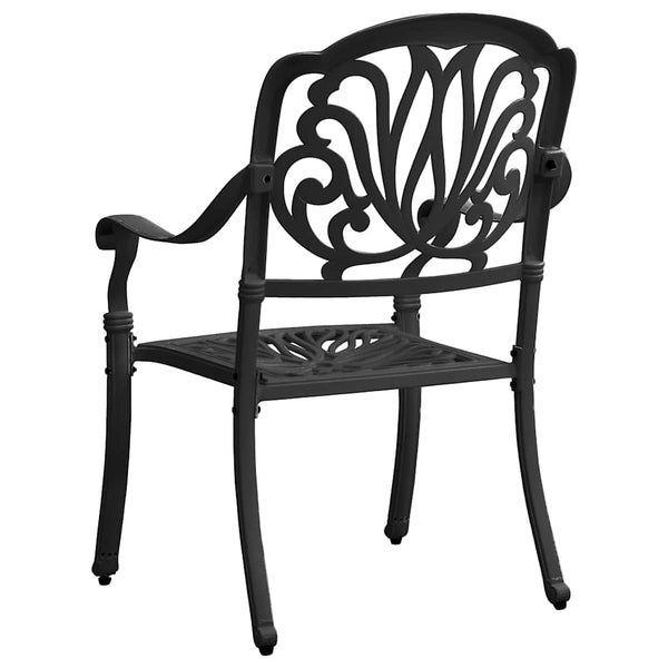 Vidaxl 5 Piece Bistro Set Cast Aluminium Black Other Patio & Garden Furniture