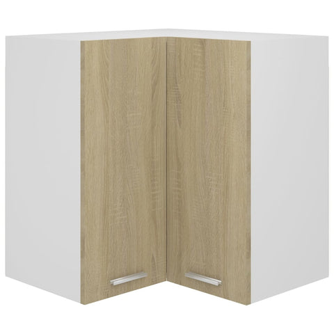 Hanging Corner Cabinet Sonoma Oak 57X57x60 Cm Engineered Wood Kitchen Cabinet Doors And Fronts