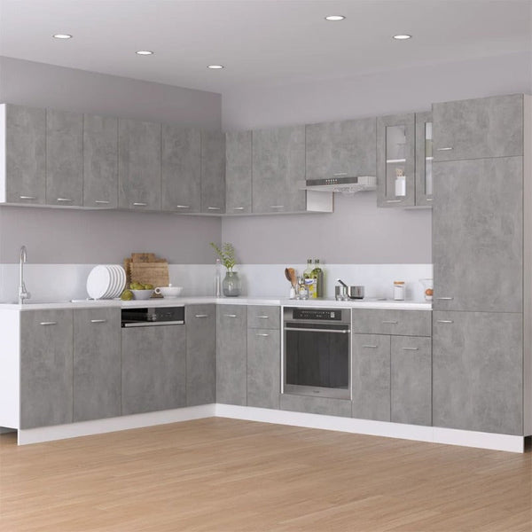Cabinets & Cupboards Hanging Corner Cabinet Concrete Grey 57X57x60 Cm Engineered Wood