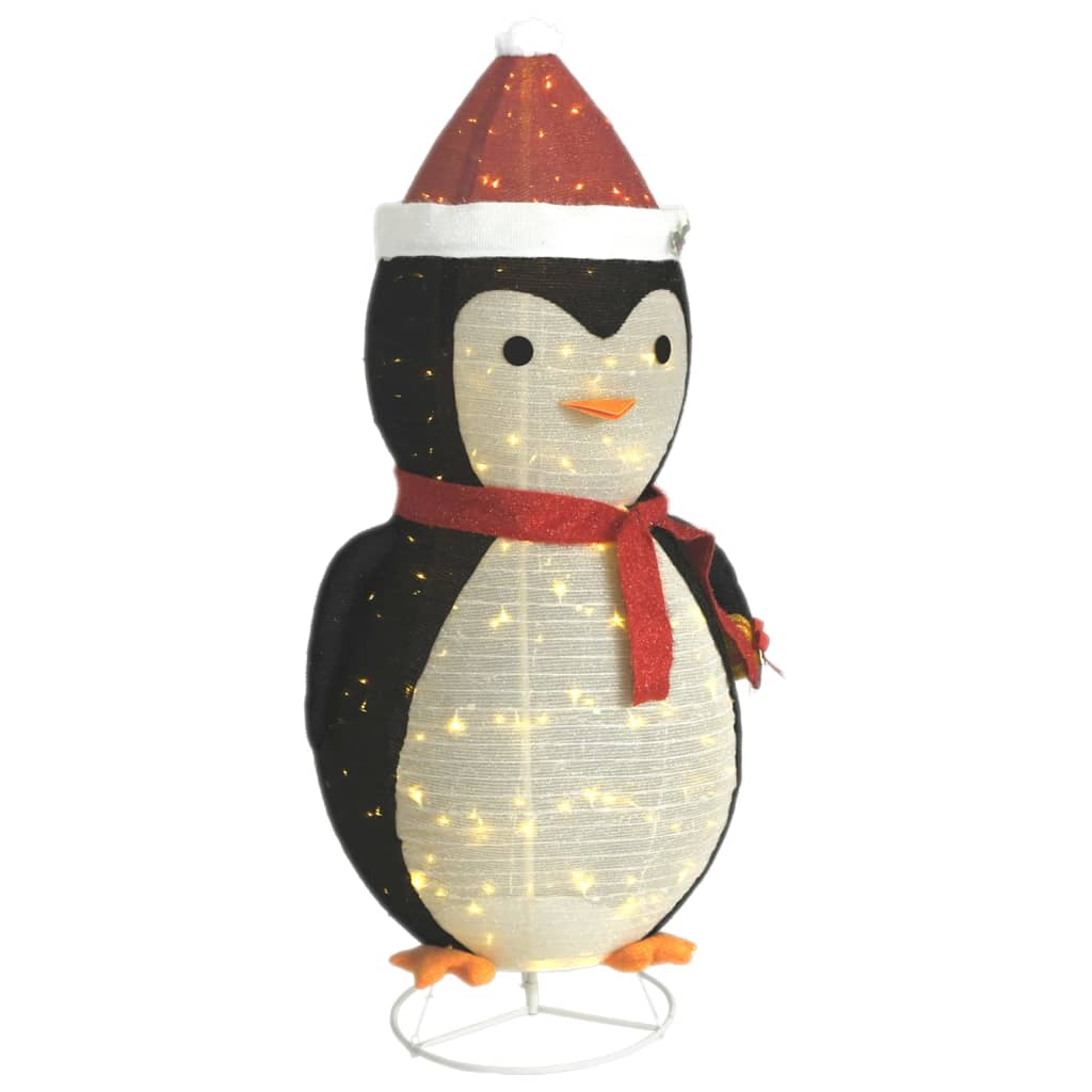 Decorative Christmas Snow Penguin Figure Led Luxury Fabric 180Cm Seasonal Decorations