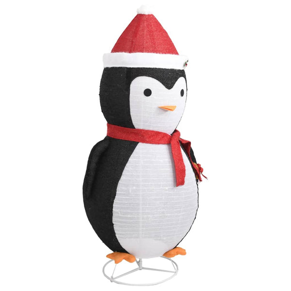 Decorative Christmas Snow Penguin Figure Led Luxury Fabric 180Cm Seasonal Decorations