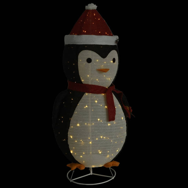 Decorative Christmas Snow Penguin Figure Led Luxury Fabric 180Cm Seasonal Decorations