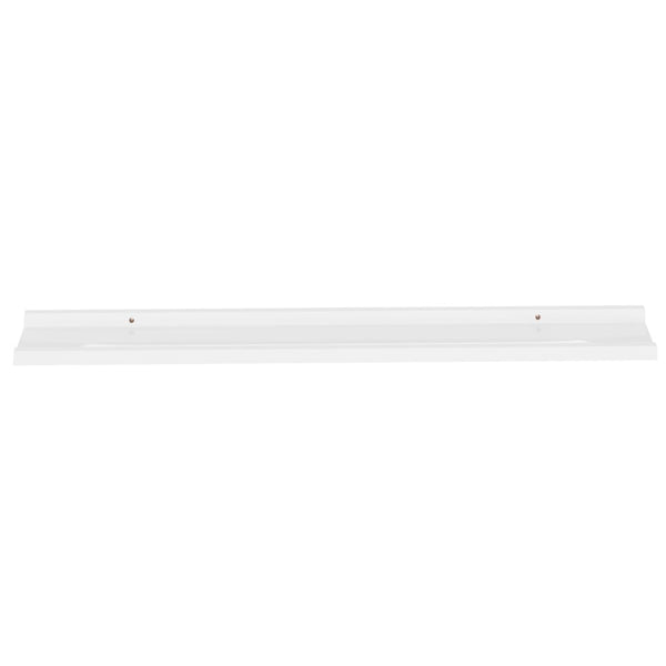 Wall Shelves 2 Pcs White 100X9x3 Cm Bookshelves