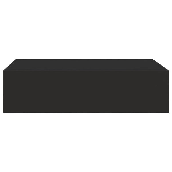 Wall Mounted Drawer Shelves 2 Pcs Black 40X23.5X10cm Mdf Bookshelves