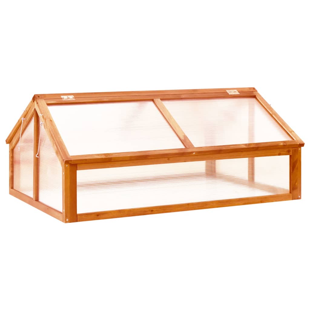 Greenhouse Brown 114X80x50 Cm Firwood Greenhouses