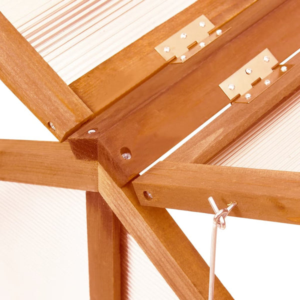 Greenhouse Brown 114X80x50 Cm Firwood Greenhouses