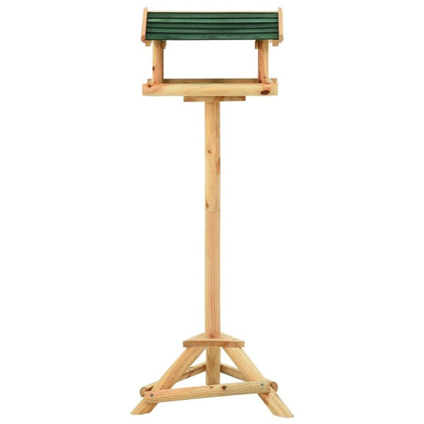 Bird Feeder With Stand 37X28x100 Cm Solid Fir Wood Bird Feeders
