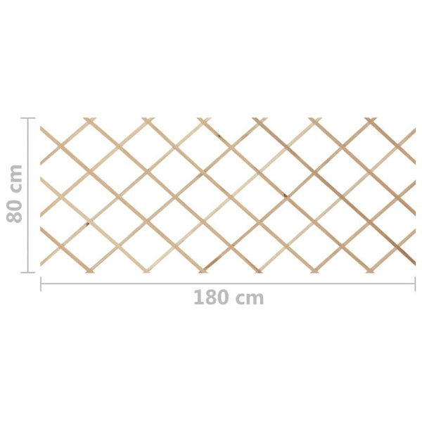 Vidaxl Trellis Fences 5 Pcs Solid Firwood 180X80 Cm Fence Panels