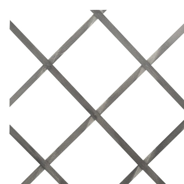 Trellis Fences 5 Pcs Grey Solid Firwood 180X80 Cm