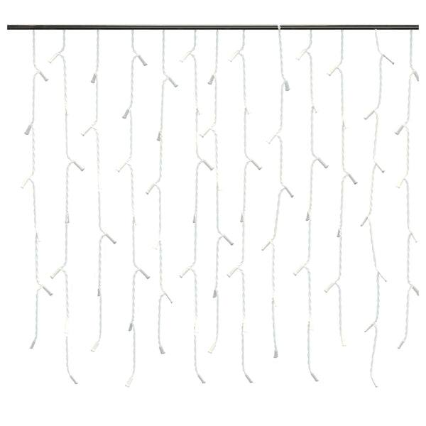 Vidaxl Led Curtain Icicle Lights 10M 400 Warm White 8 Function Seasonal Decorations