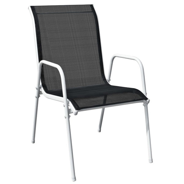 Vidaxl 5 Piece Outdoor Dining Set Steel Black Outdoor Dining Sets