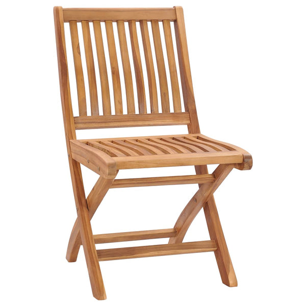 Folding Garden Chairs 6 Pcs Solid Teak Wood Patio Chairs