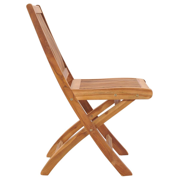 Folding Garden Chairs 6 Pcs Solid Teak Wood Patio Chairs