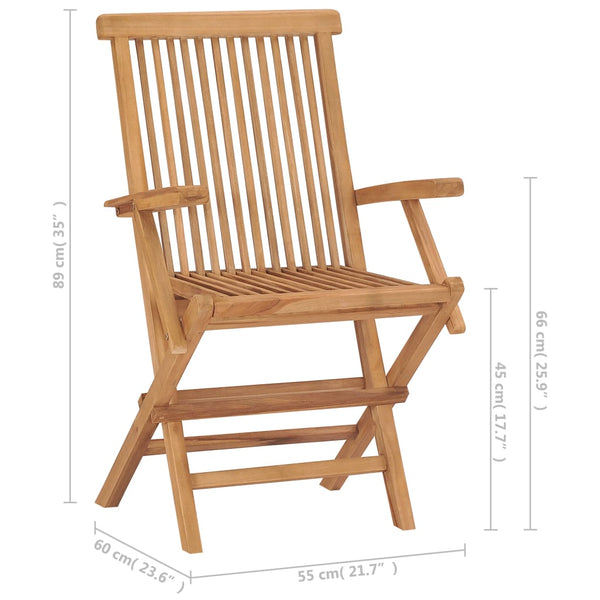 Garden Chairs 8 Pcs Solid Teak Wood Patio Chairs