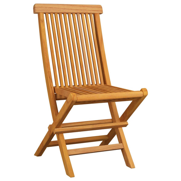 Folding Garden Chairs 8 Pcs Solid Teak Wood