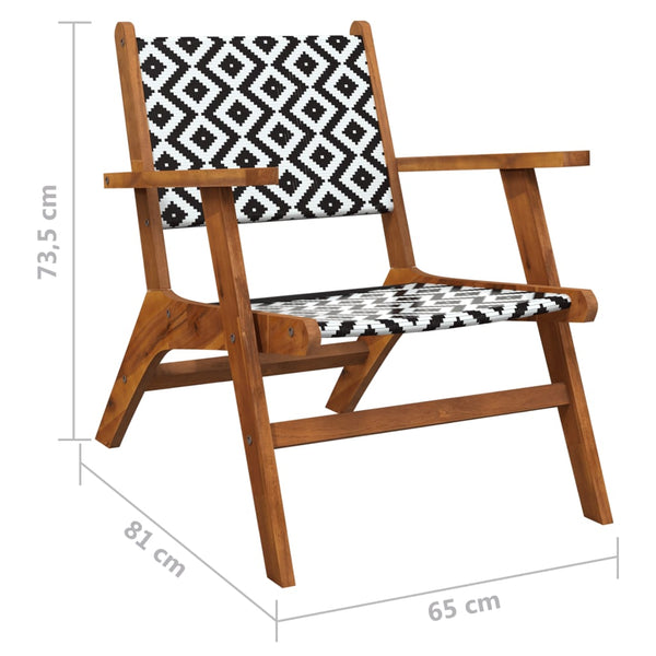 Garden Chairs 2 Pcs Solid Acacia Wood Patio Chairs
