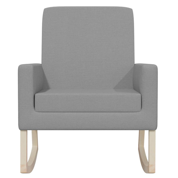 Vidaxl Rocking Chair Light Grey Fabric Chairs